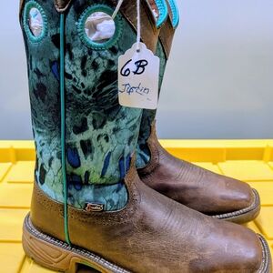 Ariat Brown and Blue Western Boots